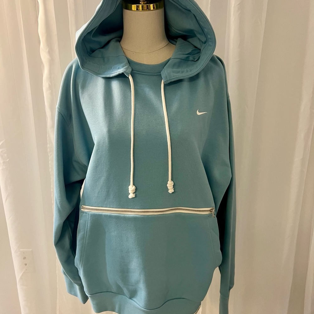 Nike Standard Issue Basketball Pullover Hoodie CV0864-494 Men Mineral Blue/NWOT
